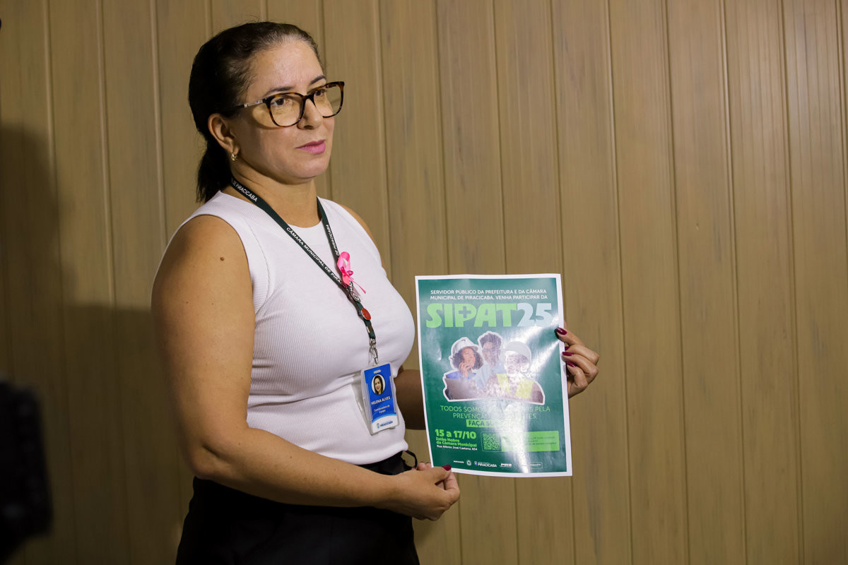 Cipa (Comissão Interna de Prevenção de Acidentes) da Câmara participa da organização da Sipat 2025