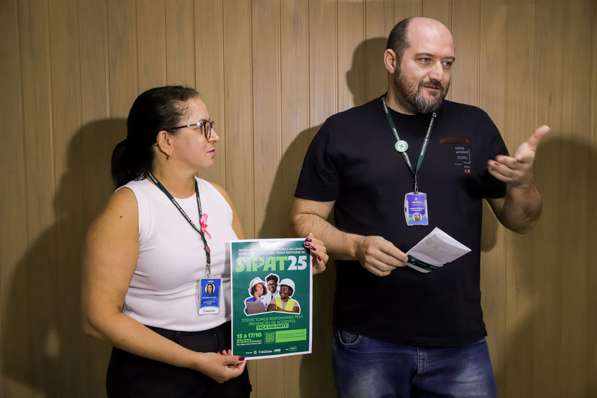 Cipa (Comissão Interna de Prevenção de Acidentes) da Câmara participa da organização da Sipat 2025