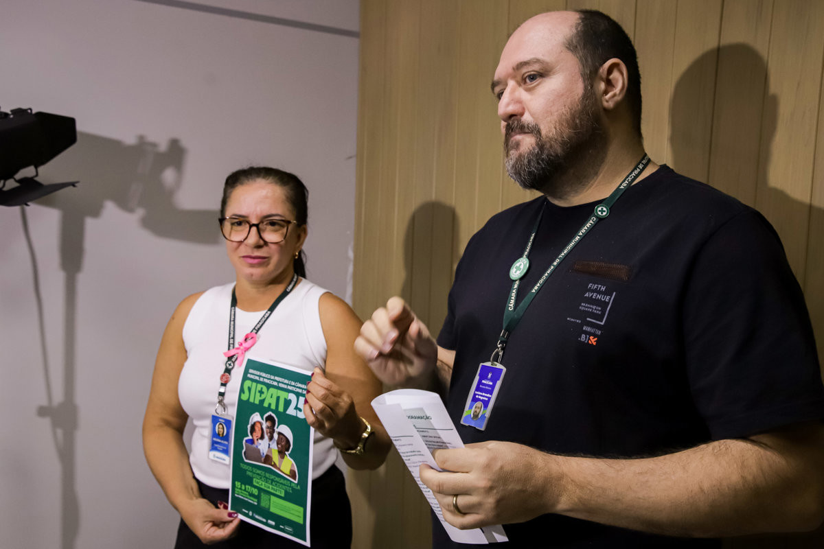 Cipa (Comissão Interna de Prevenção de Acidentes) da Câmara participa da organização da Sipat 2025