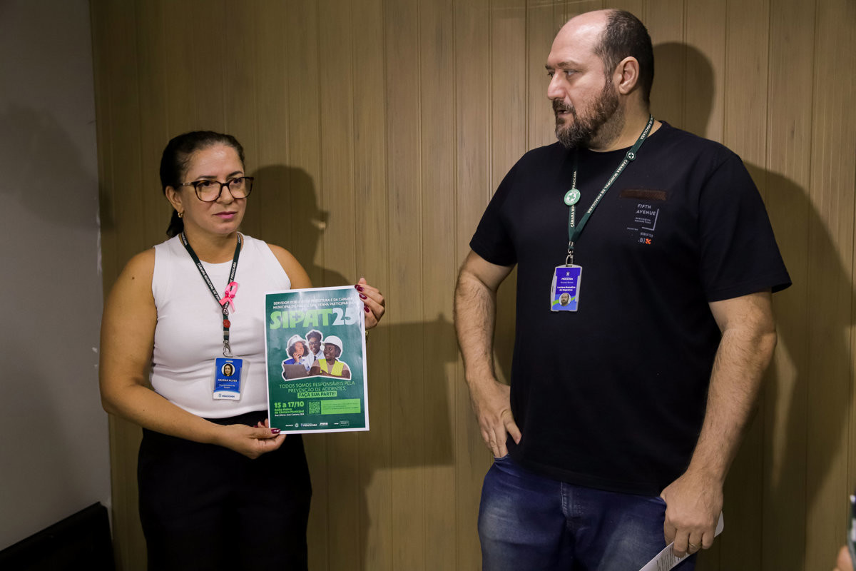Cipa (Comissão Interna de Prevenção de Acidentes) da Câmara participa da organização da Sipat 2025