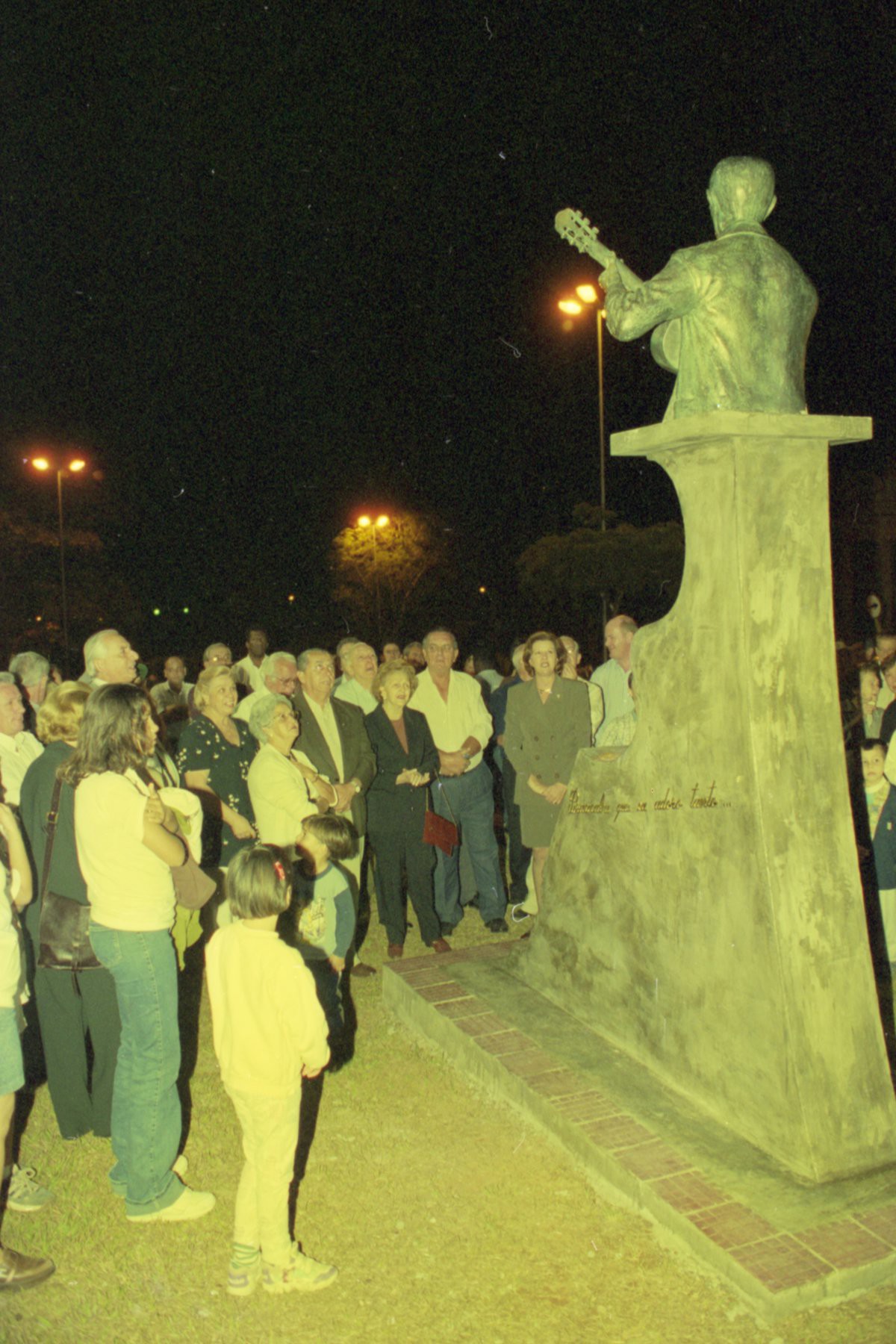 Solenidade de inauguração da herma do seresteiro na Praça da Saudade