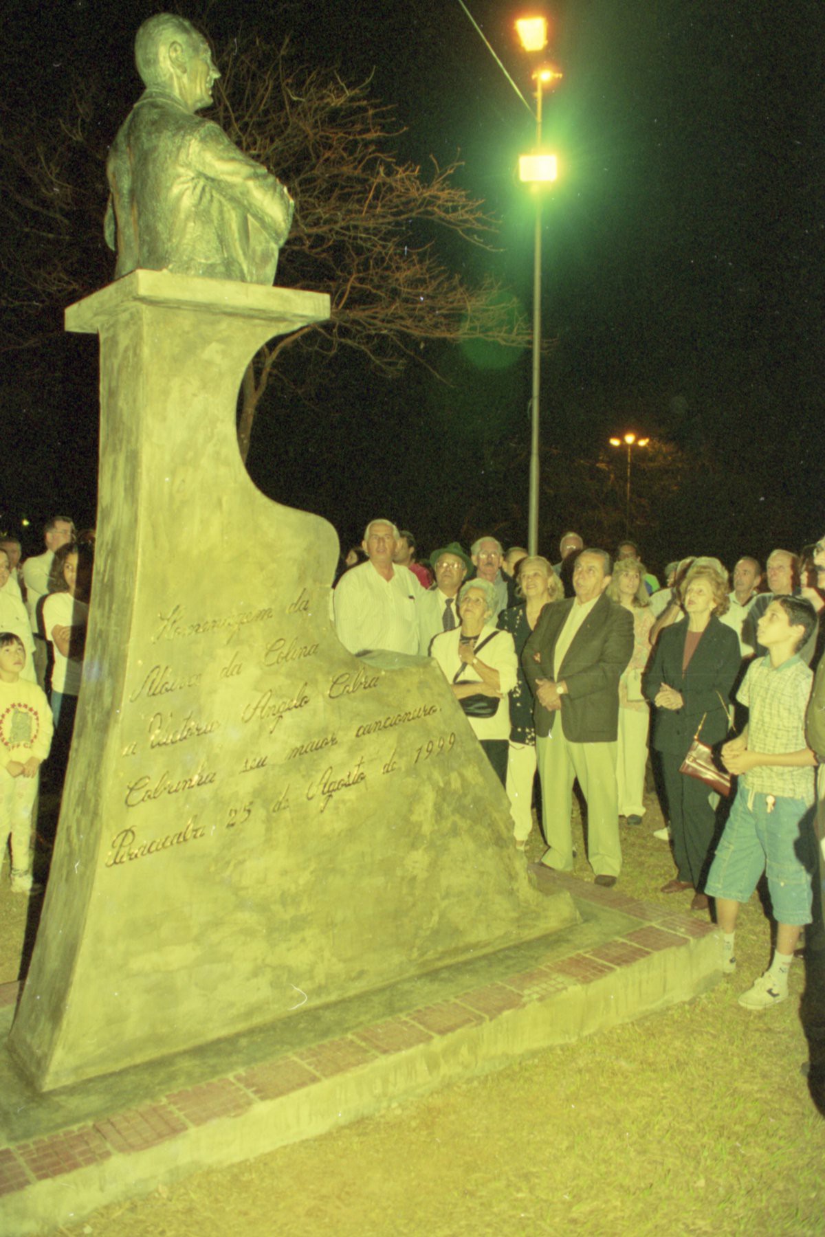 Solenidade de inauguração da herma do seresteiro na Praça da Saudade
