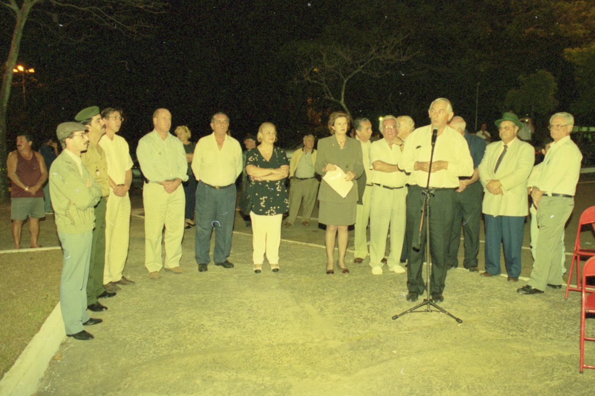 Solenidade de inauguração da herma do seresteiro na Praça da Saudade