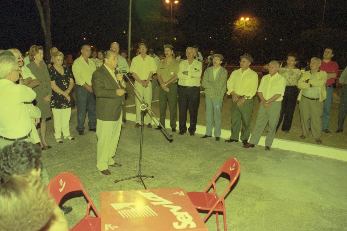Solenidade de inauguração da herma do seresteiro na Praça da Saudade