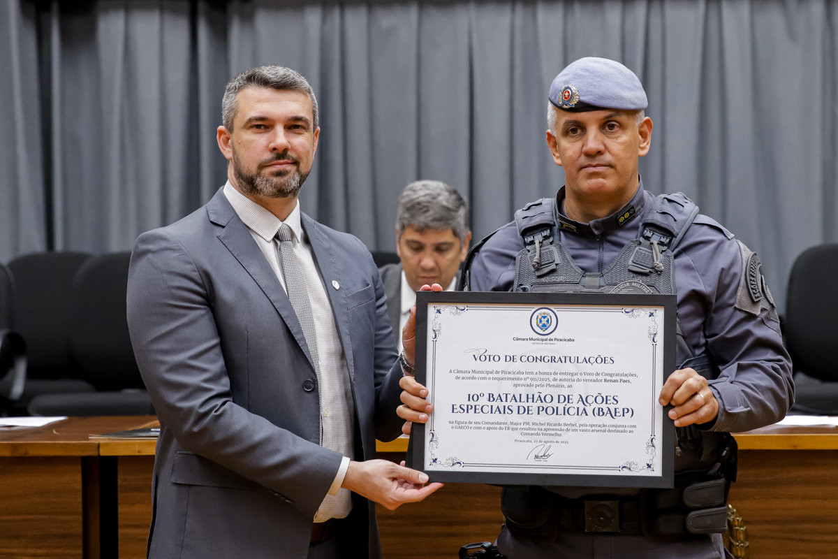 Vereador Renan Paes (PL) é autor das homenagens à corporação e a policiais militares que atenderam ocorrências de sucesso na cidade