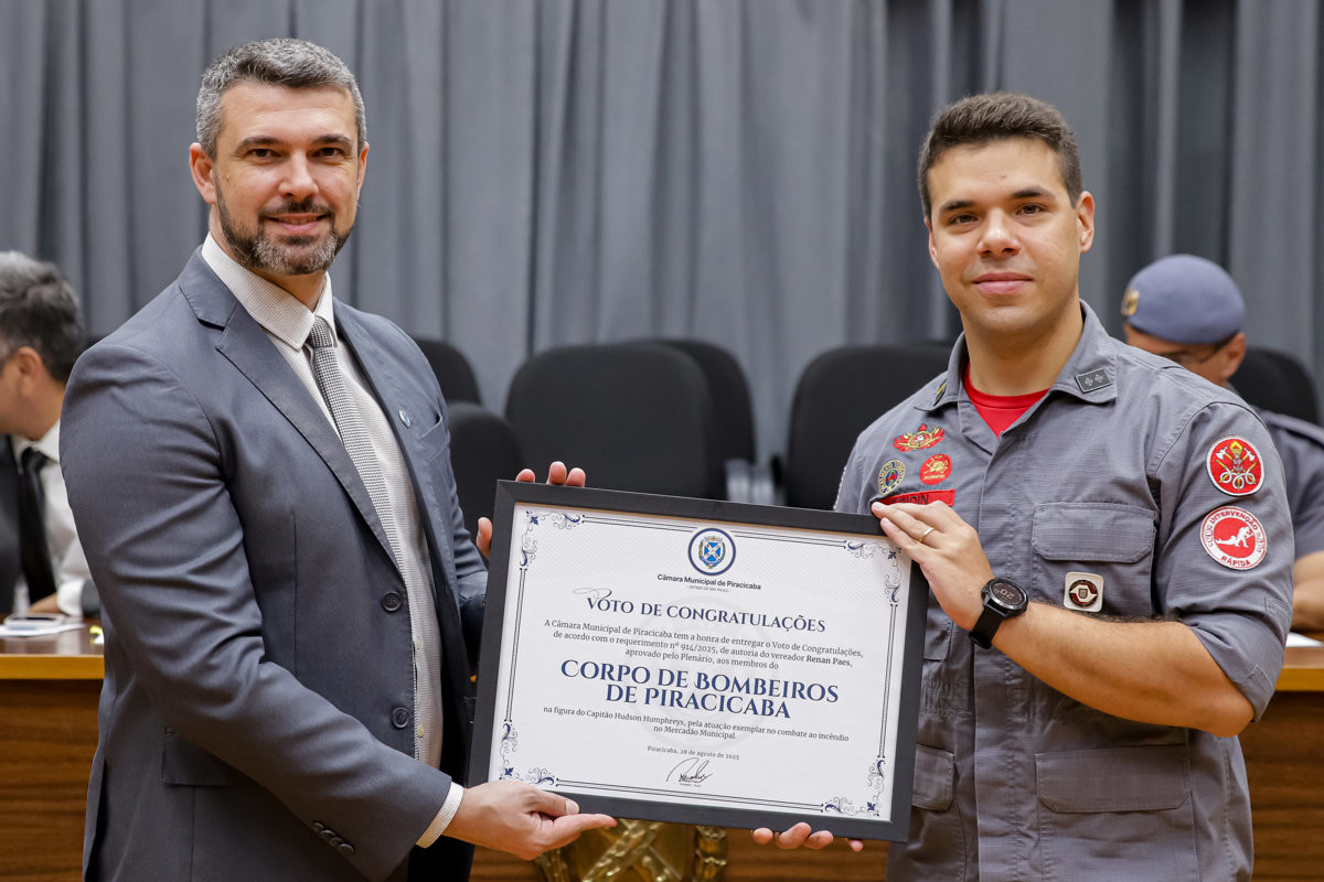 Vereador Renan Paes (PL) é autor das homenagens à corporação e a policiais militares que atenderam ocorrências de sucesso na cidade