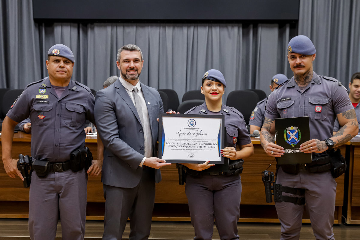 Vereador Renan Paes (PL) é autor das homenagens à corporação e a policiais militares que atenderam ocorrências de sucesso na cidade