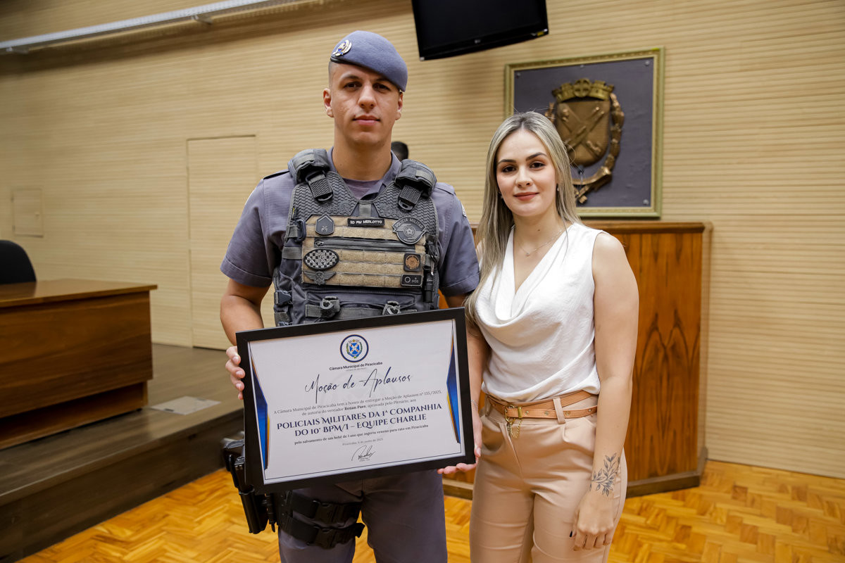 Vereador Renan Paes (PL) é autor das homenagens à corporação e a policiais militares que atenderam ocorrências de sucesso na cidade