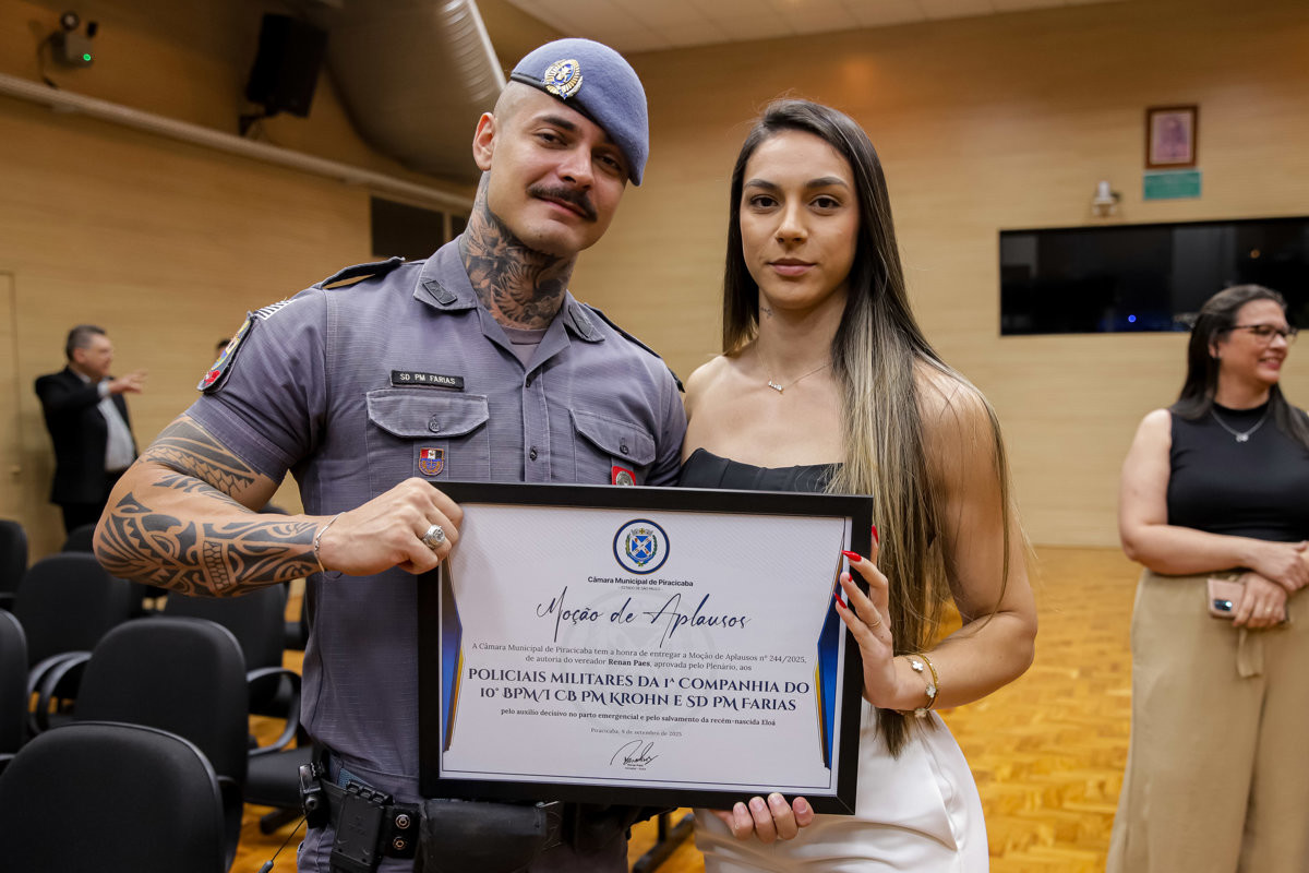 Vereador Renan Paes (PL) é autor das homenagens à corporação e a policiais militares que atenderam ocorrências de sucesso na cidade