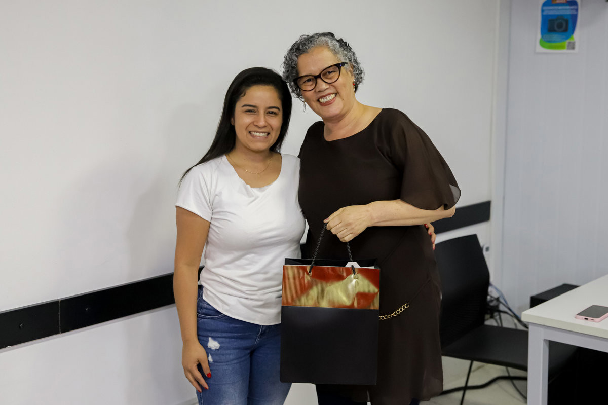 No período da tarde aconteceu a conclusão do curso Libras Temática - Contexto da Saúde, com a participação dos alunos das duas turmas