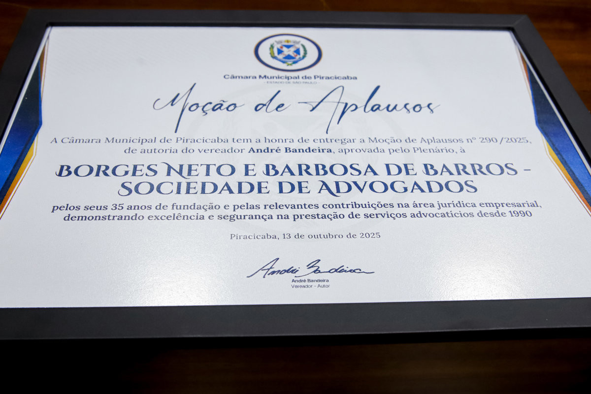 Câmara contempla sociedade de advogados pelos 35 anos de fundação