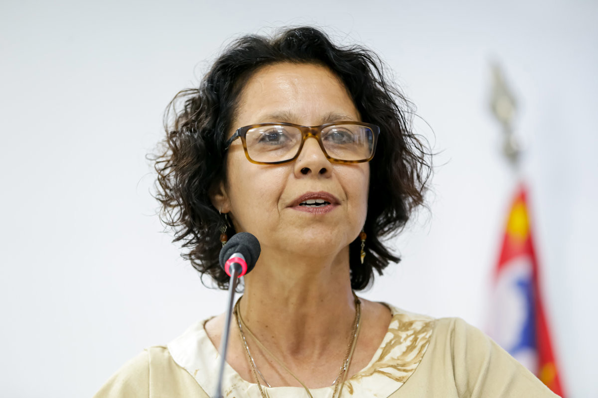 Silvia Morales (PV), do mandato coletivo "A Cidade é Sua", ocupou a tribuna da Câmara nesta quinta-feira (5)