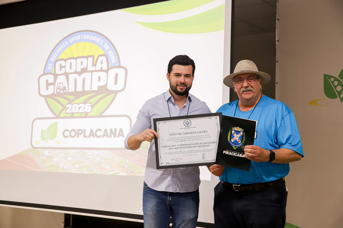 Câmara destaca feira de tecnologia de agronegócios e parabeniza Coplacana