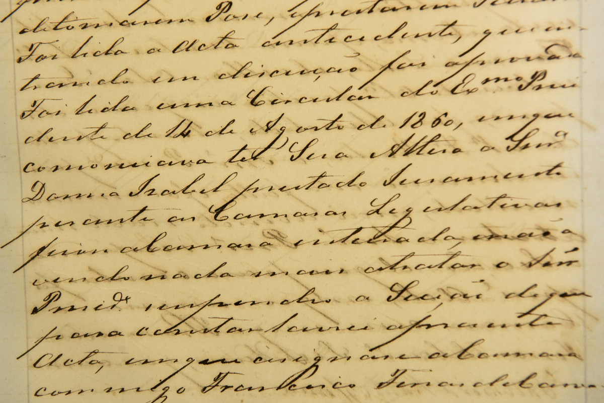 Atas preservam decisões administrativas da época imperial