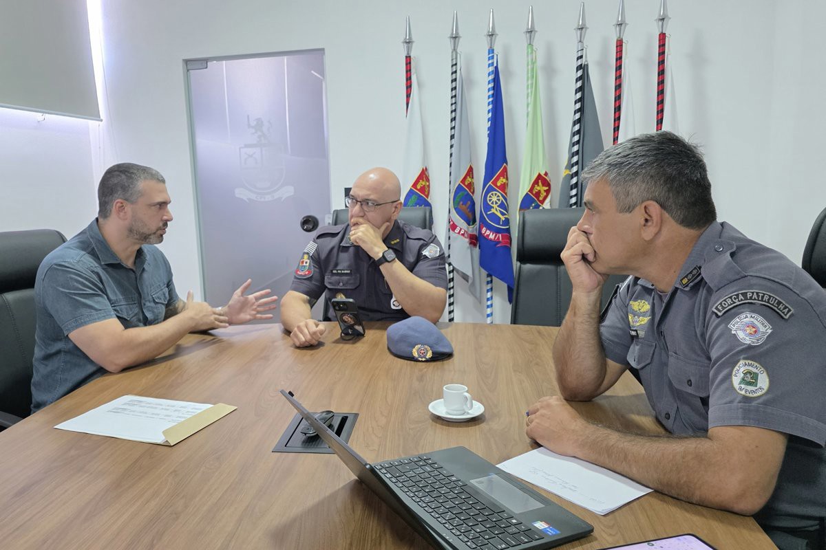 Vereador Renan Paes se reuniu com o comandante do CPI-9