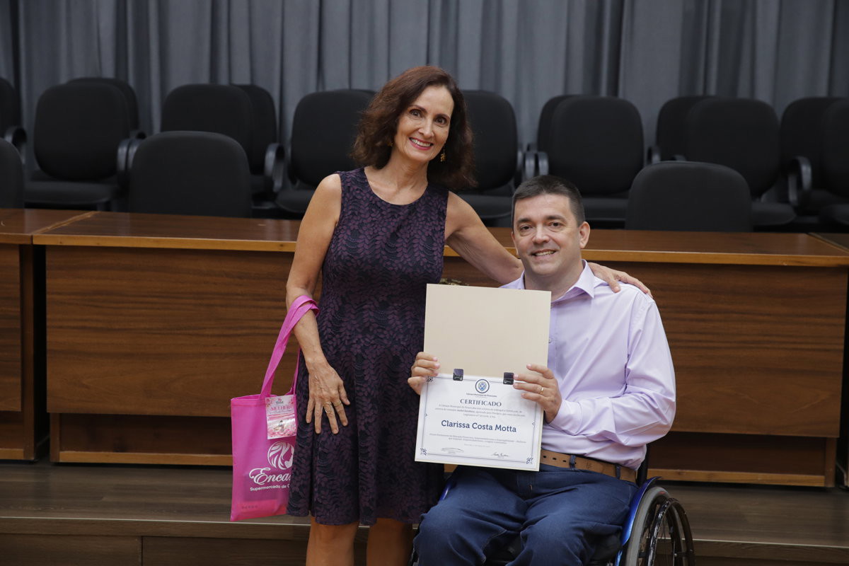 Homenageada Clarissa Costa Motta