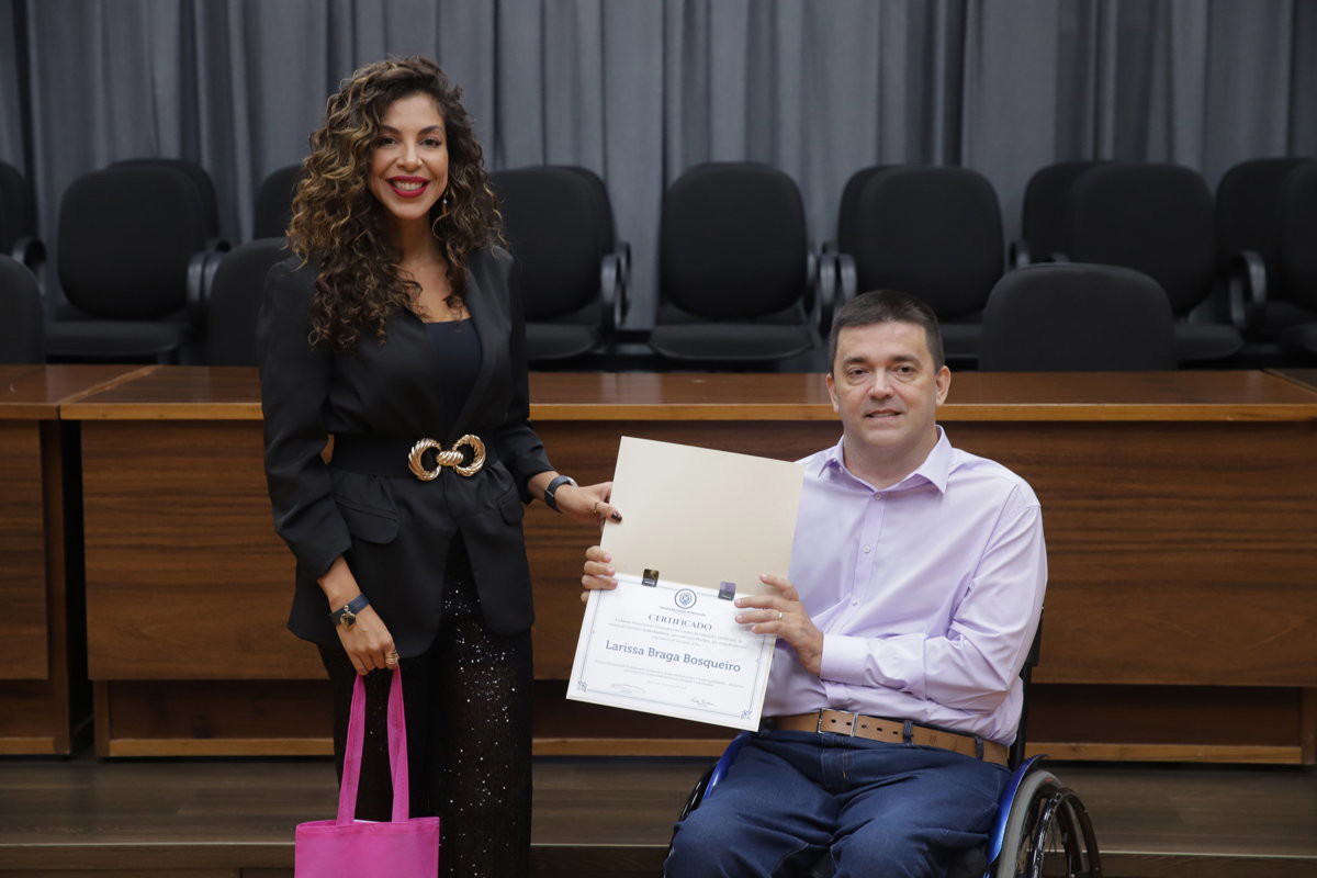 Homenageada Larissa Braga Bosqueiro 