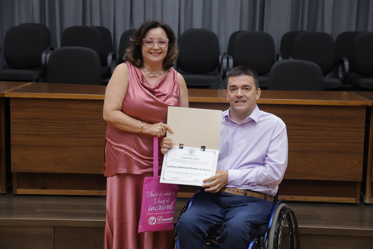 Homenageada Lucilene Aparecida Mendes da Rocha