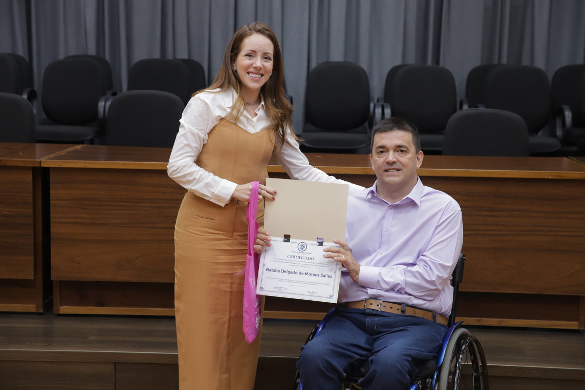 Homenageada Natália Delgado de Moraes Salles