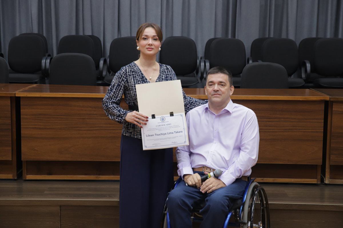 Homenageada Lilean Tsuchiya Lima Takara