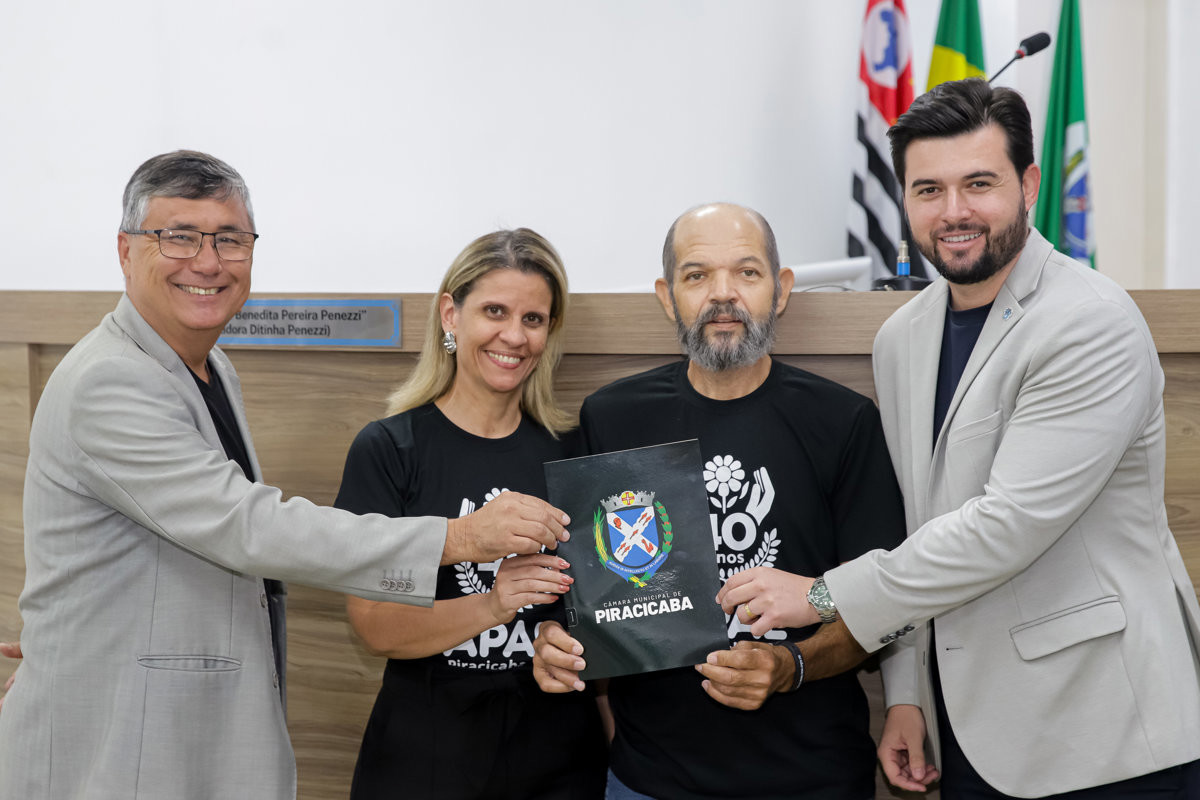 Câmara homenageia APAE pelos 40 anos de atuação em Piracicaba