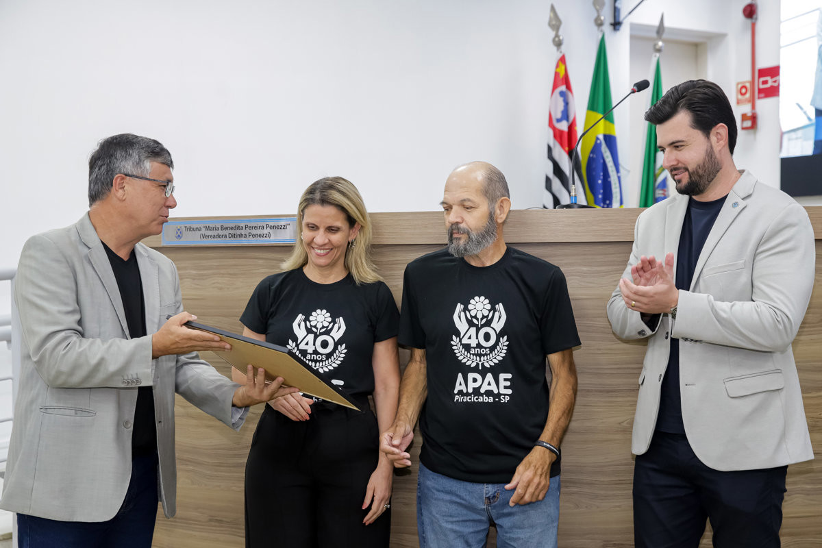 Câmara homenageia APAE pelos 40 anos de atuação em Piracicaba