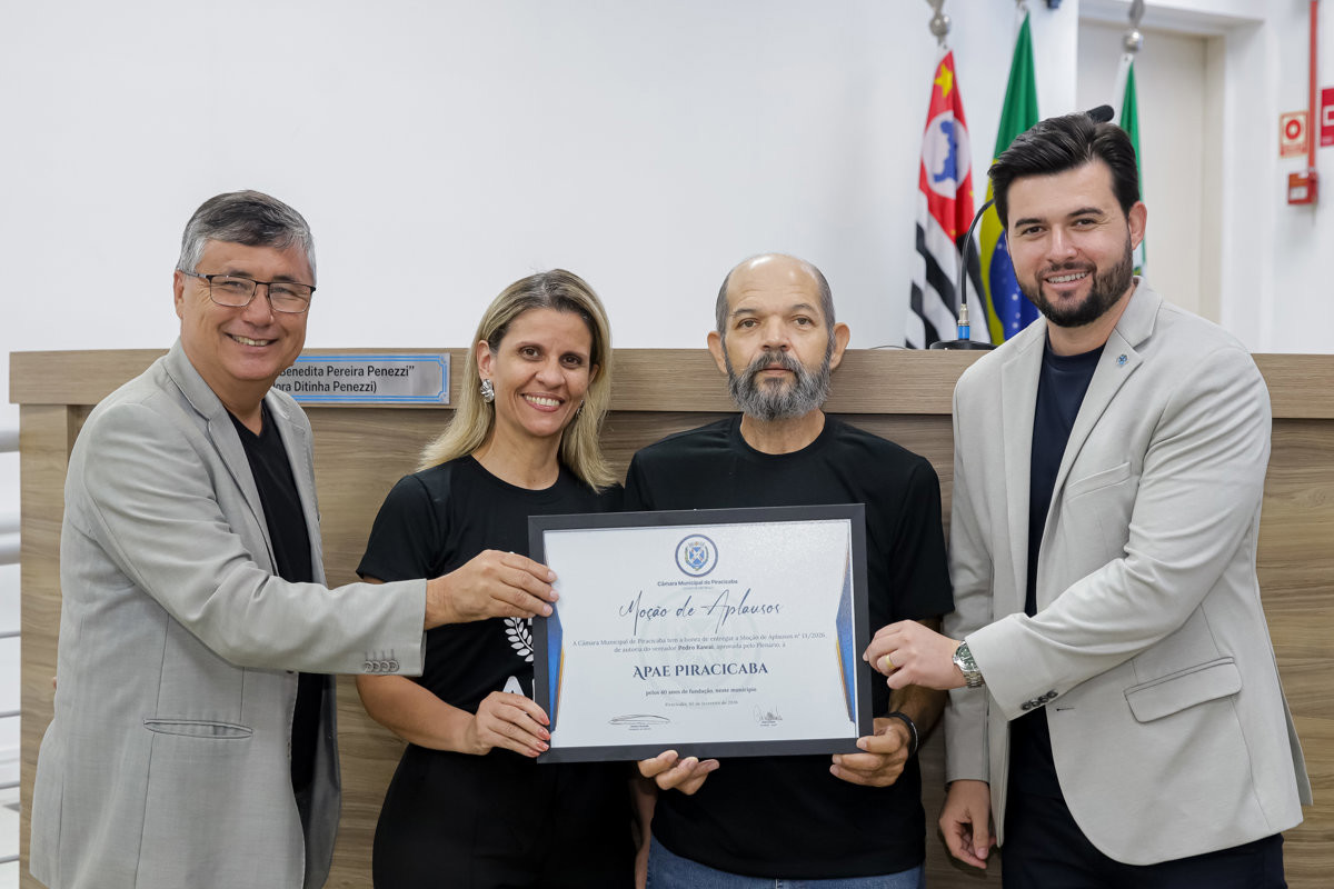 Câmara homenageia APAE pelos 40 anos de atuação em Piracicaba