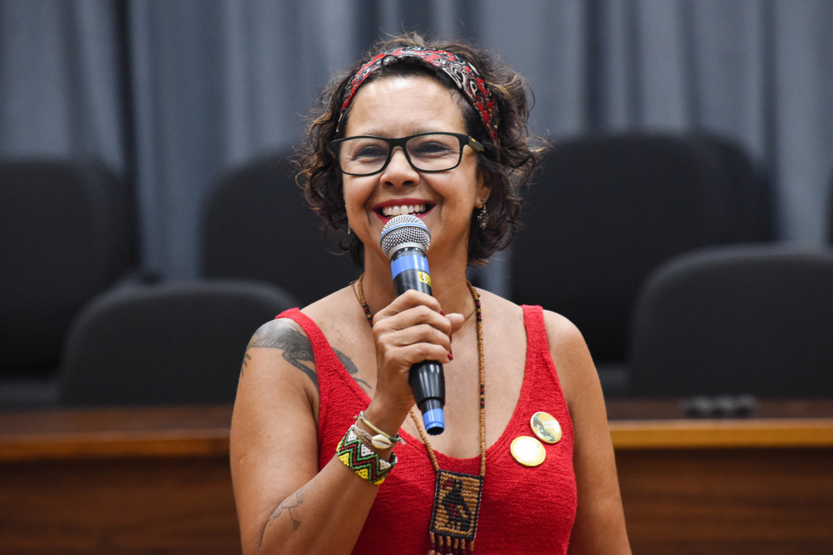 Vereadora Sílvia Morales (PV), do mandato coletivo A Cidade é Sua, conselheira da Escola do Legislativo