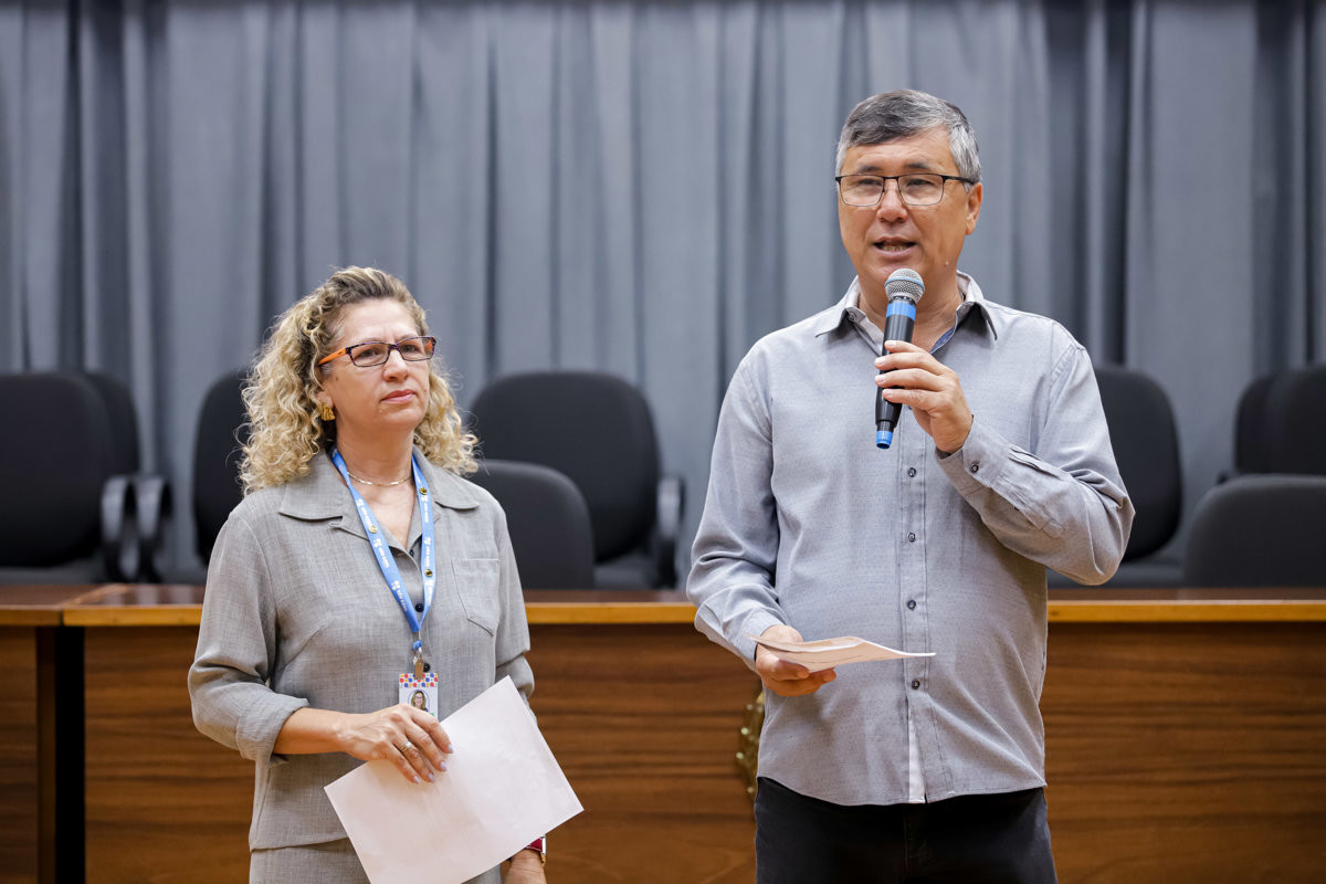 Ana Lúcia Amistalden e o vereador Pedro Kawai