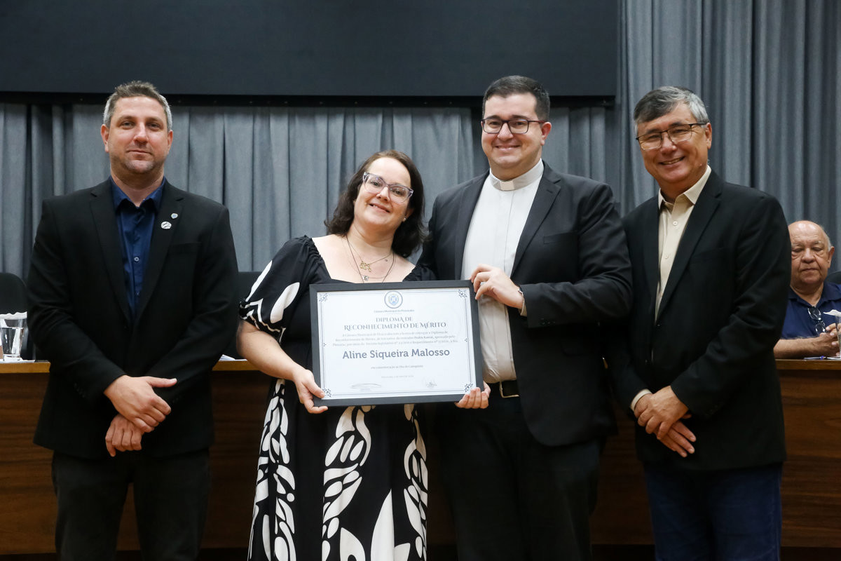 Catequistas e vicentinos foram homenageados por iniciativa dos vereadores Pedro Kawai e Felipe Gema