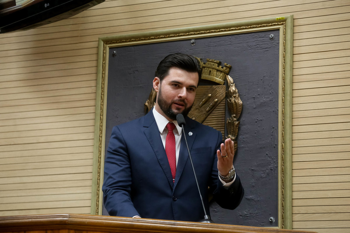 Vereador Rafael Boer (PRTB), autor da homenagem