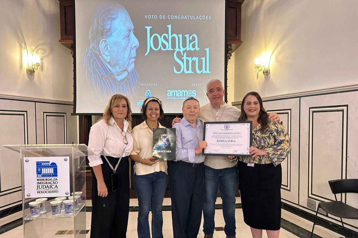 Homenagem reconhece a trajetória de vida de Joshua Strul