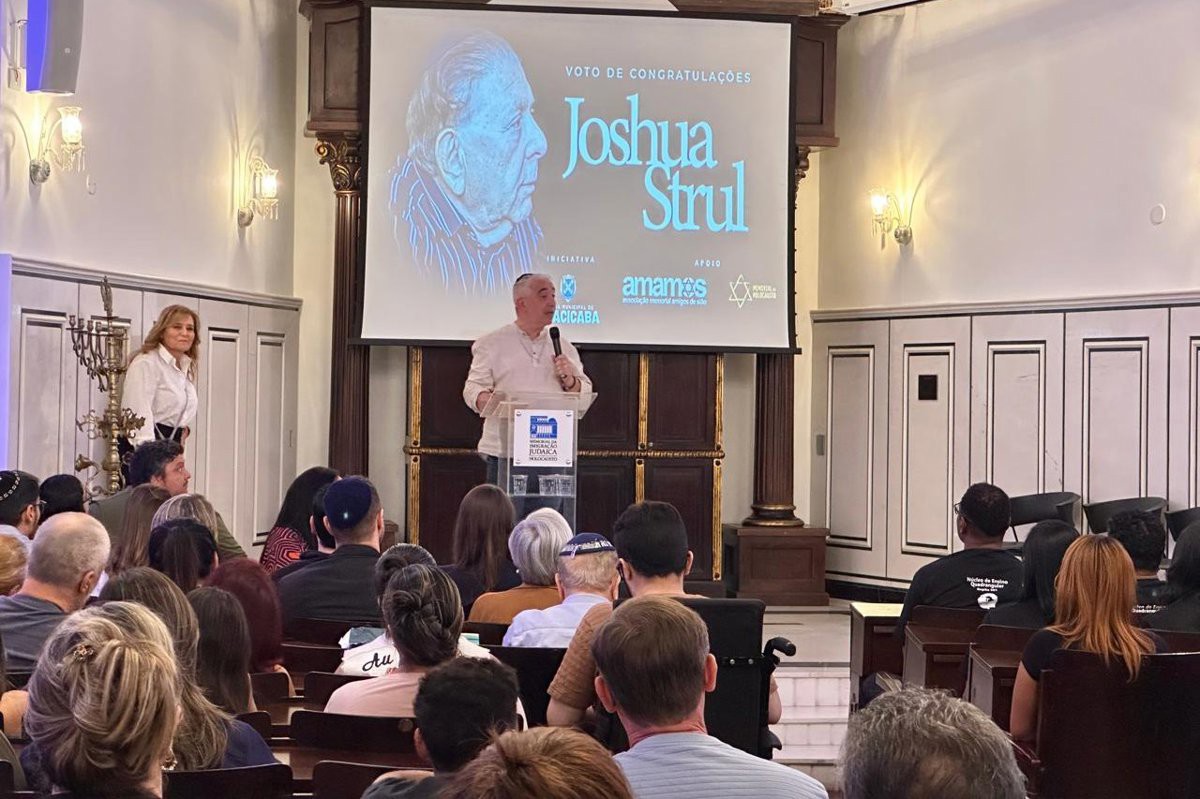 Homenagem reconhece a trajetória de vida de Joshua Strul