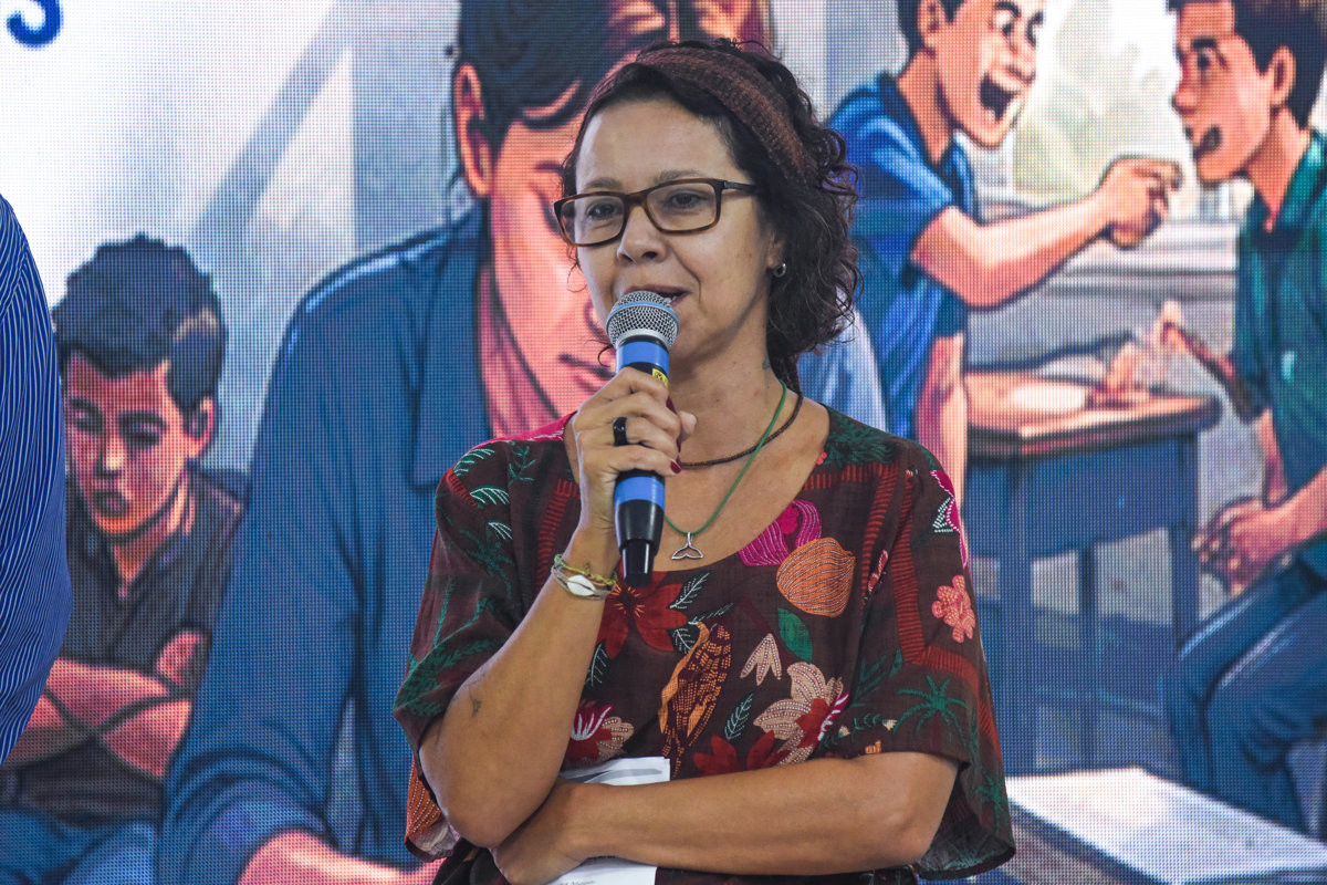 Vereadora Sílvia Morales (PV), do mandato coletivo A Cidade é Sua, coordenadora da Escola do Legislativo