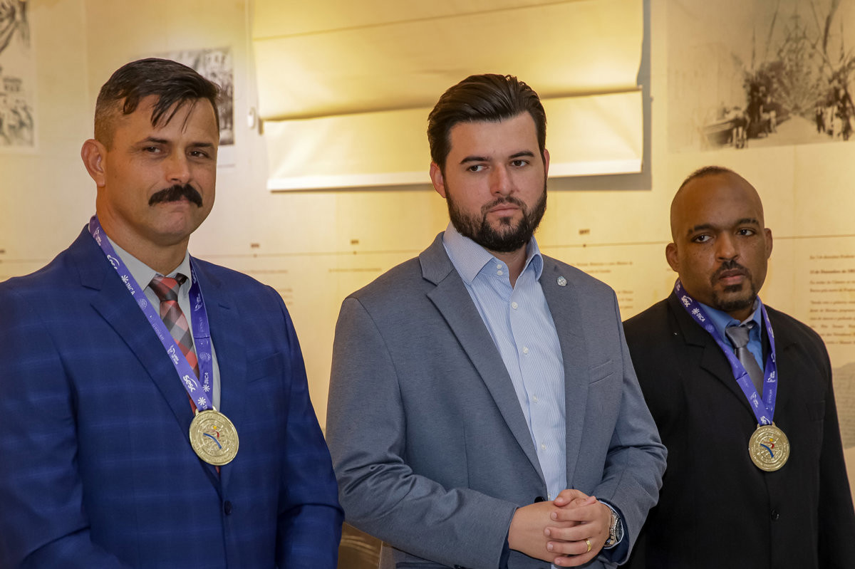 Da esquerda para a direita: Marcelo Rodrigues, Rafael Boer e Daniel Ferreira