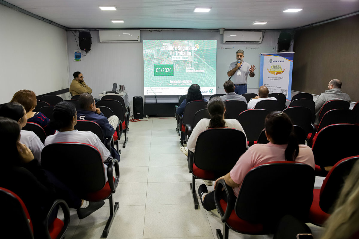 Funcionários e terceirizados da Câmara participam de palestra sobre prevenção