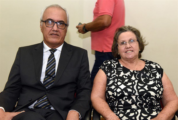 Helder do Prado, ao lado da esposa Lúcia Inês