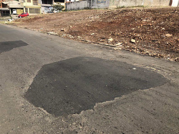 Rua Francisco Damante após realização do serviço