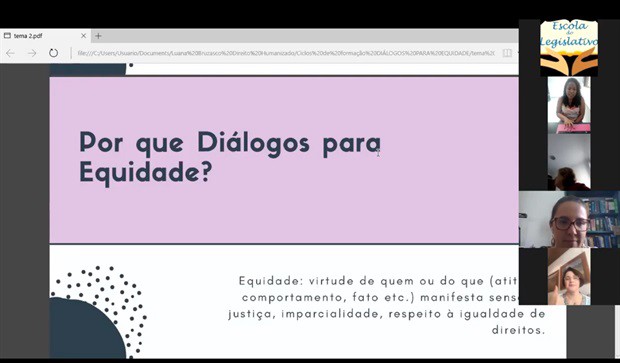 Palestra foi transmitida pela internet