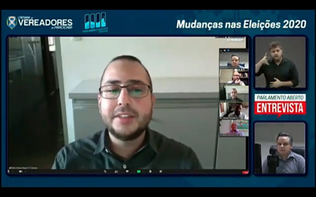 O jornalista Fábio Alvarez, da TV Câmara