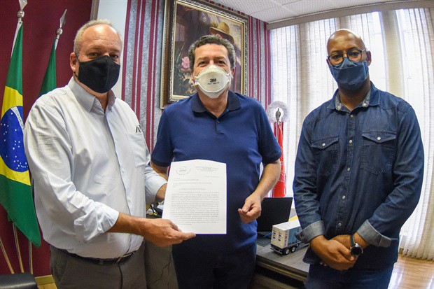 Gilmar Rotta (Cidadania), Arnaldo Azzali Jr. (SinHoRes) e Acácio Godoy (PP)