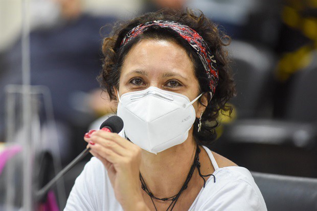 Vereadora Silvia Morales (PV).