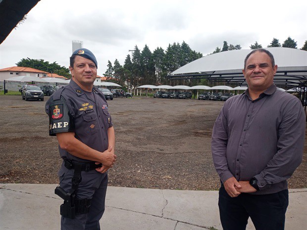 Josef Borges foi recebido pelo Tenente Coronel PM Edgar Marcos Gaspar