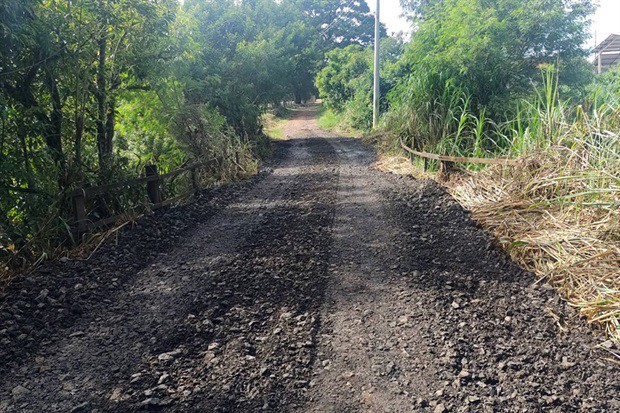Obras na estrada da Chácara do Bachega, no Nova Suíça