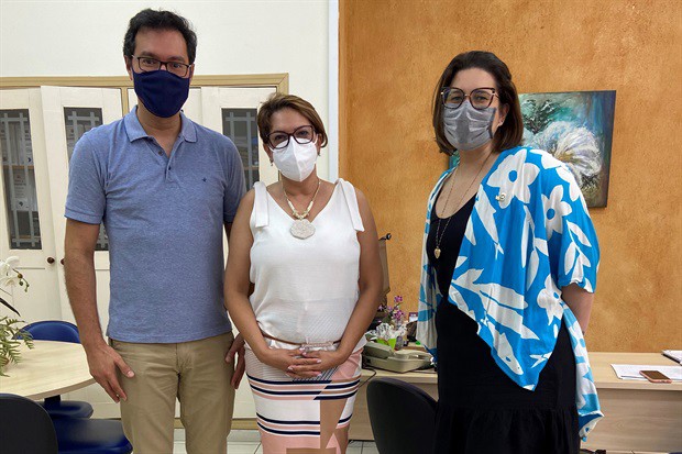 Ana Pavão visitou DRS junto do deputado estadual Alex de Madureira