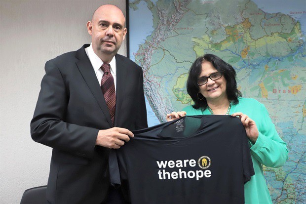 Vereador esteve em audiência com a Ministra Damares Alves