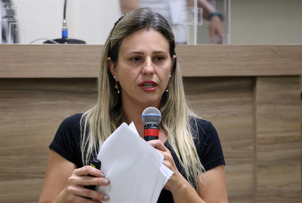Servidora MIchelle Santin Pecorari falou sobre a história de Piracicaba