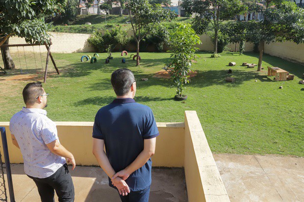 Kawai visitou as instalações da Escola Municipal de Educação Infantil Professora Nair Libardi