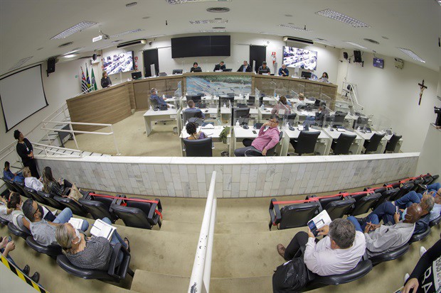 Audiência pública realizada na tarde desta sexta-feira (27) foi convocada e presidida pelo vereador Laércio Trevisan Jr. (PL)