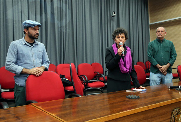 Pablo Carajol, Rai de Almeida e José Roberto Mota compuseram a mesa de honra da solenidade
